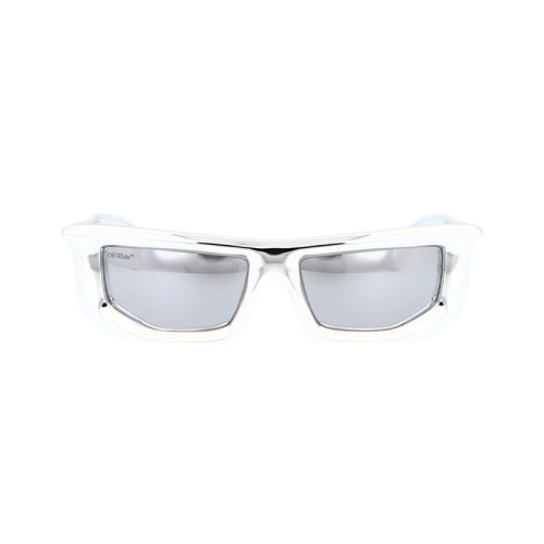 Off-White OERI074 VOLCANITE - 7272 - 58 Sonnenbrillen Silber Eckig