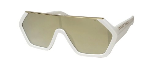Philipp Plein SPP047 HEXAGON CAMOU - 3GFG Sonnenbrillen Weiß Flacher Oberteil