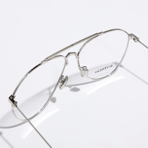 Givenchy GV50038U - 016 - 55 Brillenfassungen Silber Pilot (Aviator)