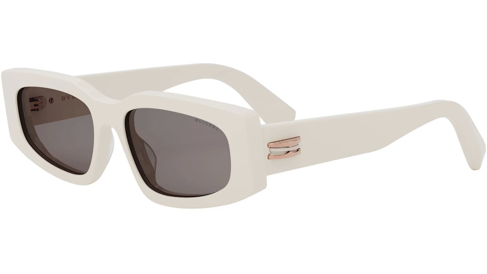Bvlgari BV40014I B ZERO1 - 25A - 54 Sonnenbrillen Weiß Eckig