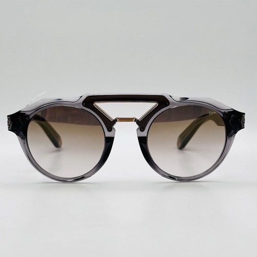 Philipp Plein SPP045 BRAVE SHADES - 9MBG - 50 Sonnenbrillen Grau Rund