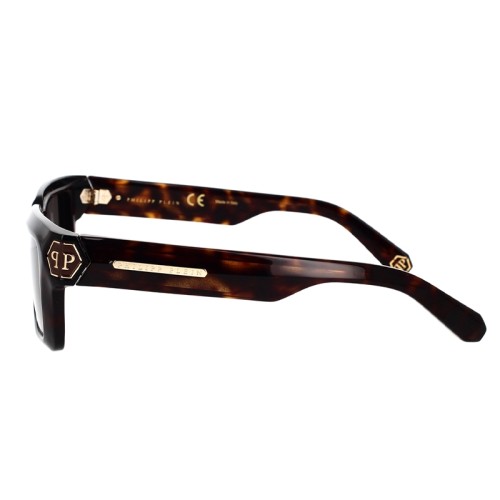 Philipp Plein SPP044 DARK SHAPES - 0722 - 53 Sonnenbrillen Havanna Eckig