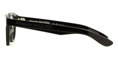 Alexander McQueen AM0384O - 001 - 47 Brillenfassungen Schwarz Kissenform (Abgerundet)