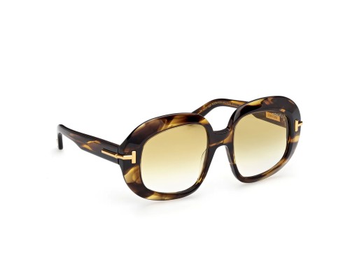 Tom Ford FT1237 ICON COLLECTION - 56F - 53 Sonnenbrillen Havanna Oval