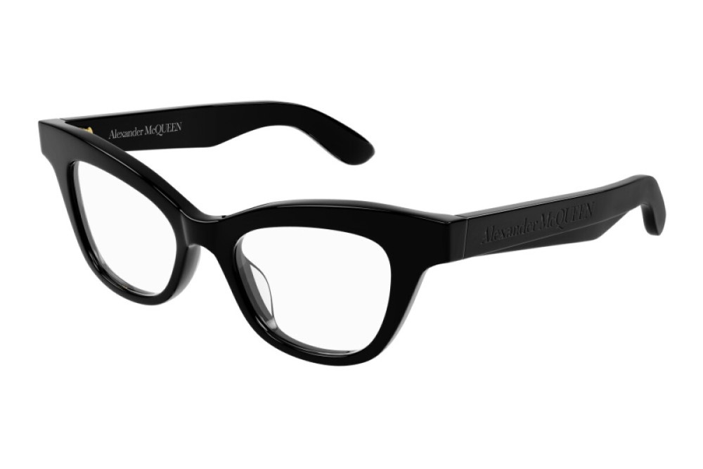 Alexander McQueen AM0381O - 001 - 47 Brillenfassungen Schwarz Cat Eye