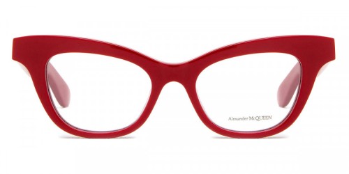 Alexander McQueen AM0381O - 003 - 47 Brillenfassungen Rot Cat Eye