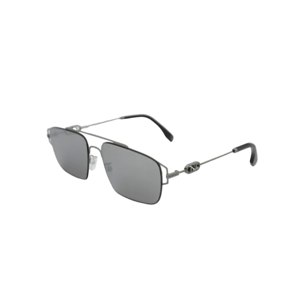 Fendi FE40090U - 14C - 56 Sonnenbrillen Schwarz Pilot (Aviator)