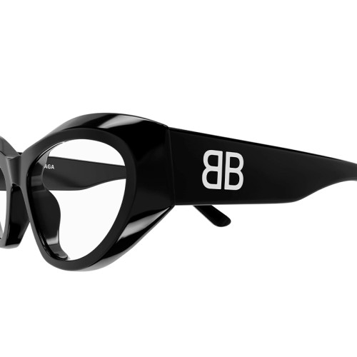 Balenciaga BB0400O - 001 - 55 Brillenfassungen Schwarz Cat Eye