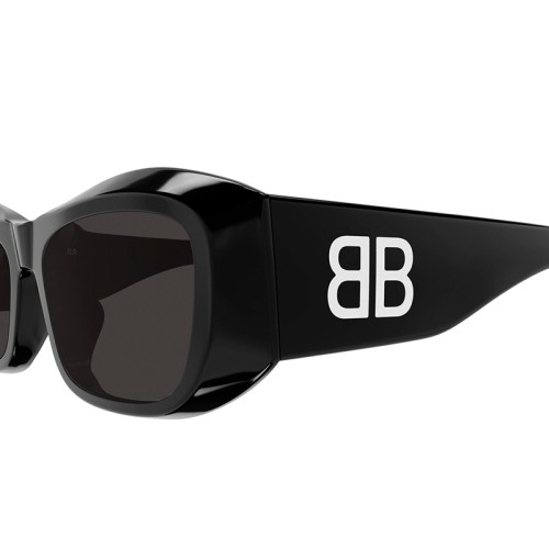Balenciaga BB0397SA - 001 - 54 Sonnenbrillen Schwarz Eckig