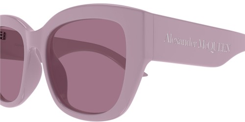 Alexander McQueen AM0451SA - 003 - 55 Sonnenbrillen Rosa Kissenform (Abgerundet)