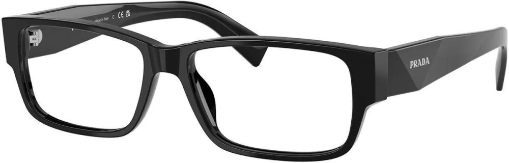 PRADA PR B09V - ​16K1O1 - ​57 Brillenfassungen Schwarz Eckig