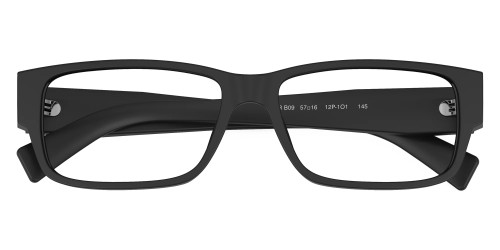 PRADA PR B09V - ​12P1O1 - ​57 Brillenfassungen Schwarz Eckig
