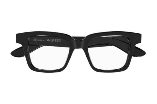 Alexander McQueen AM0385O - 001 - 49 Brillenfassungen Schwarz Eckig