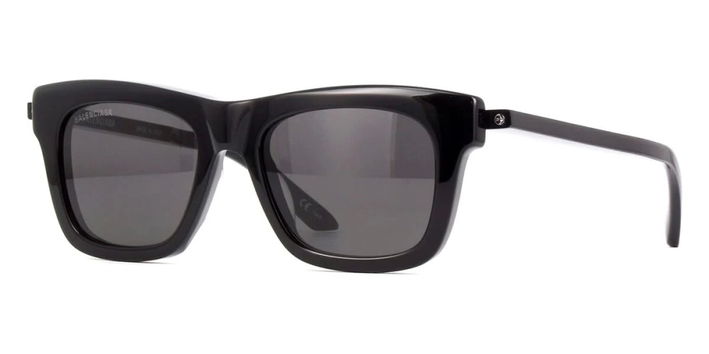 Balenciaga BB0161S - 001 - 52 Sonnenbrillen Schwarz Eckig
