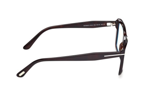 Tom Ford TF6065-B ECO - 052 - 55 - MIT BLAU-VIOLETTEM LICHTFILTER-GLÄSERN Brillenfassungen Havanna Eckig