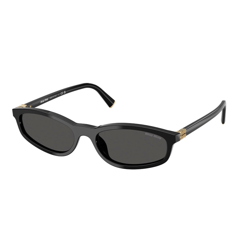 MIU MIU MU A06S - 16K08Z - 54 Sonnenbrillen Schwarz Oval