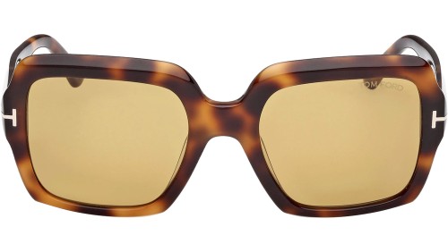 Tom Ford FT1082 KAYA - 53E - 54 Sonnenbrillen Havanna Eckig