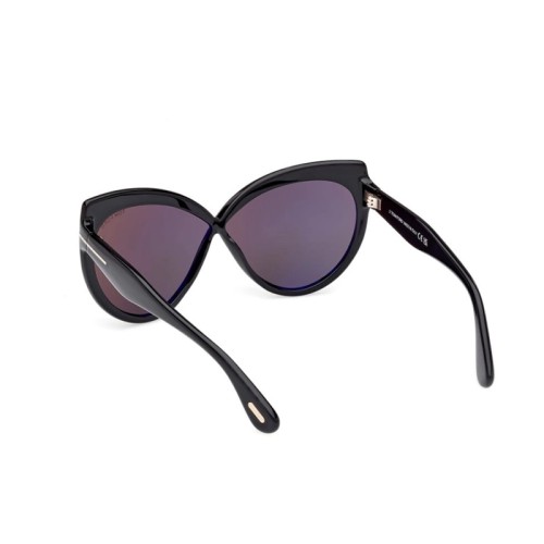 Tom Ford FT1196 BEATRICE ECO - 01A - 65 Sonnenbrillen Schwarz Schmetterling