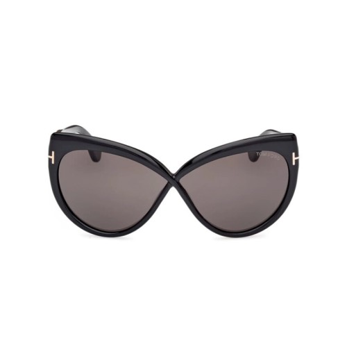 Tom Ford FT1196 BEATRICE ECO - 01A - 65 Sonnenbrillen Schwarz Schmetterling