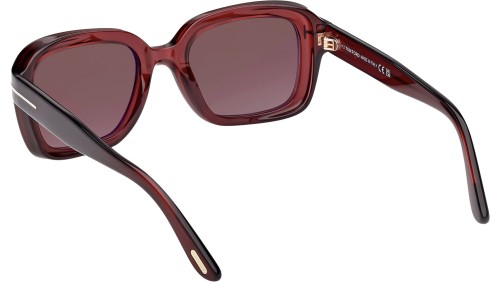 Tom Ford FT1283 NATALIA-02 - 69T - 52 Sonnenbrillen Burgunder Eckig
