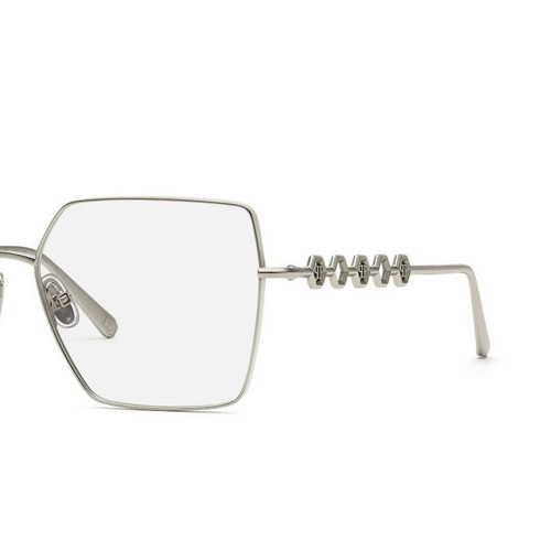 Philipp Plein VPP071 DELIGHT - 0523 - 57 Brillenfassungen Silber Eckig
