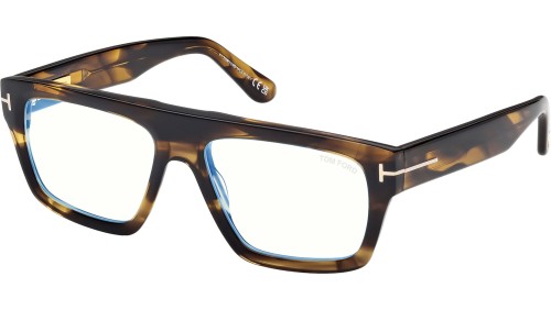 Tom Ford TF6084-B - 056 - 56 - MIT BLAU-VIOLETTEM LICHTFILTER-GLÄSERN Brillenfassungen Eckig
