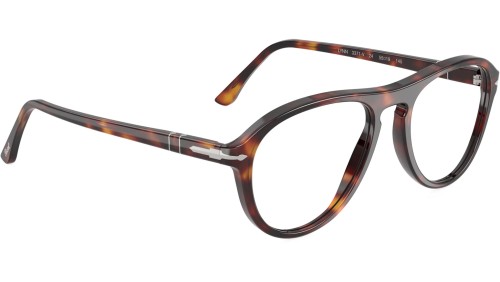 Persol 0PO3371V - 24 - 55 Brillenfassungen Havanna Pilot (Aviator)