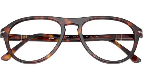 Persol 0PO3371V - 24 - 55 Brillenfassungen Havanna Pilot (Aviator)