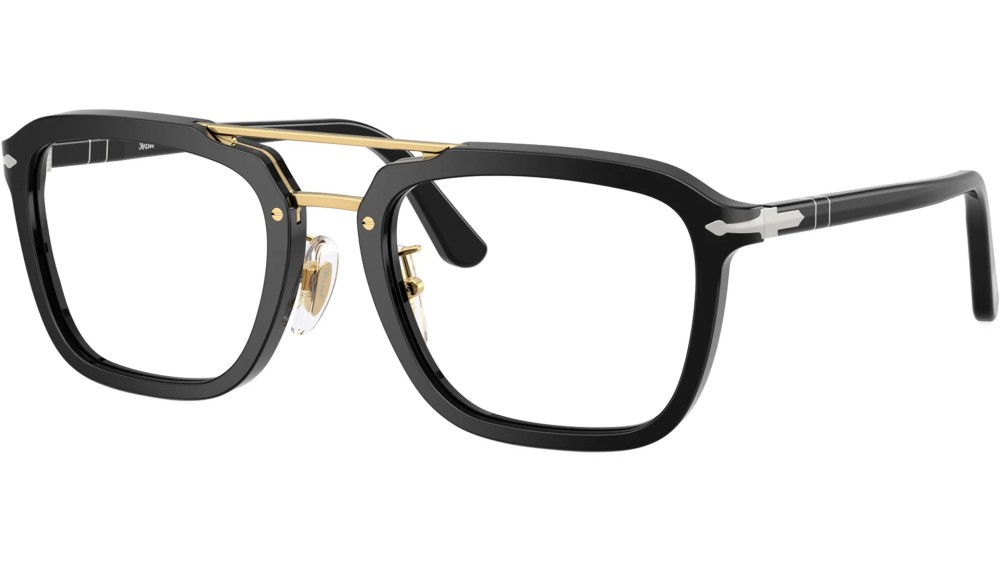 Persol PO0204V - 95 - 54 Brillenfassungen Schwarz Pilot (Aviator)
