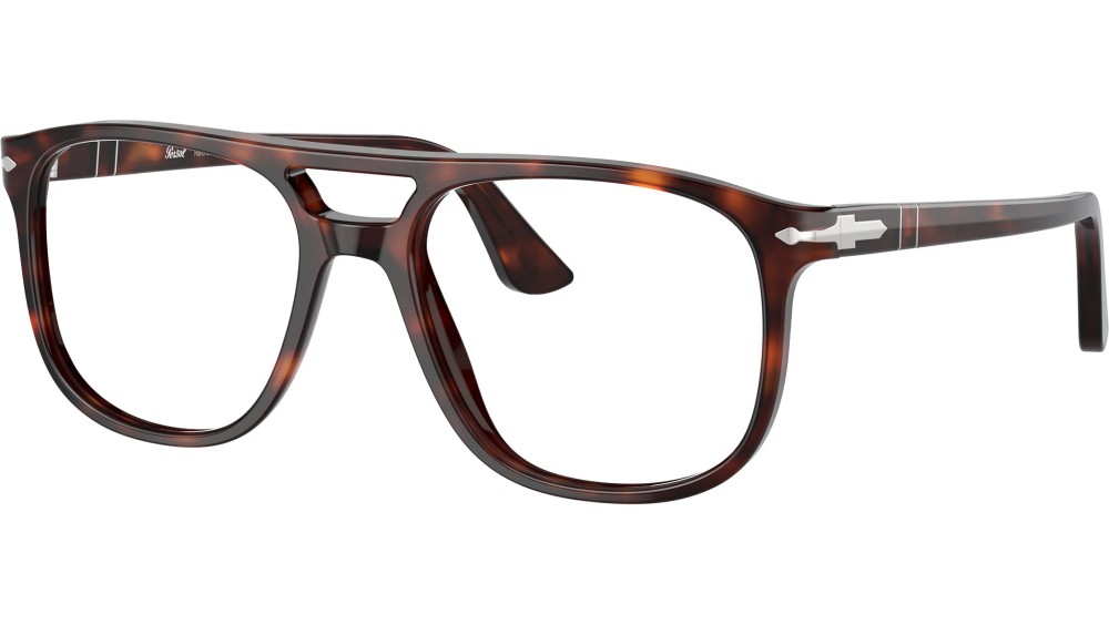 Persol PO3329V - 24 - 54 Brillenfassungen Havanna Pilot (Aviator)