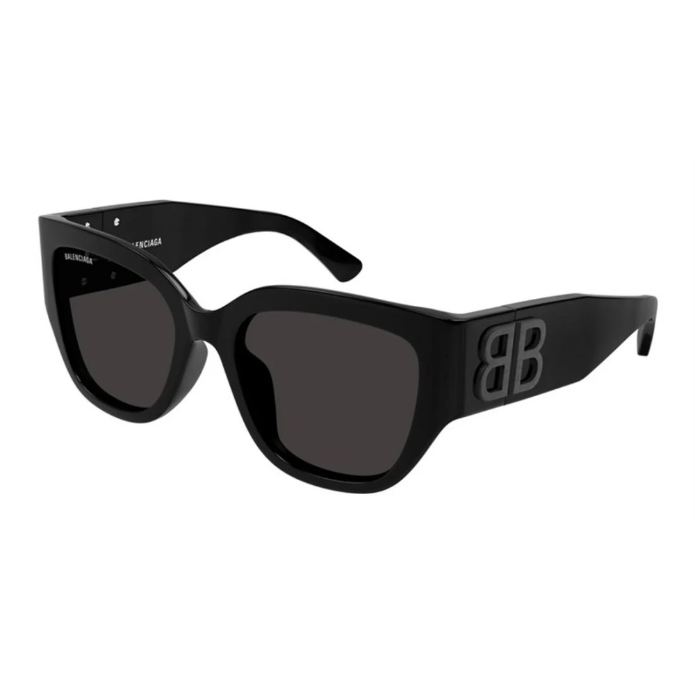 Balenciaga BB0323SK - 001 - 55 Sonnenbrillen Schwarz Eckig