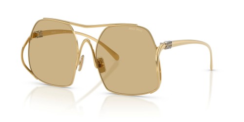 MIU MIU MU A55S - ​5AK10R - ​57 Sonnenbrillen Gold Eckig