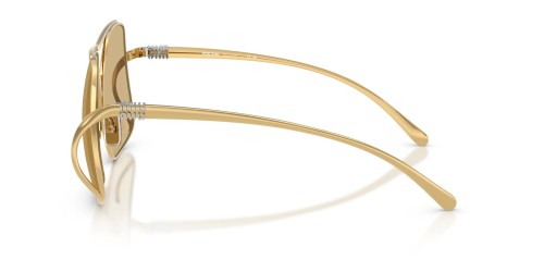MIU MIU MU A55S - ​5AK10R - ​57 Sonnenbrillen Gold Eckig