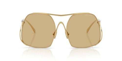 MIU MIU MU A55S - ​5AK10R - ​57 Sonnenbrillen Gold Eckig