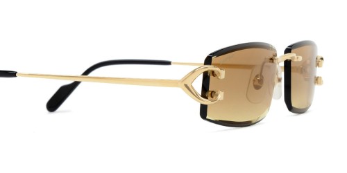 Cartier CT0465S - 004 - 56 Sonnenbrillen Gold Eckig