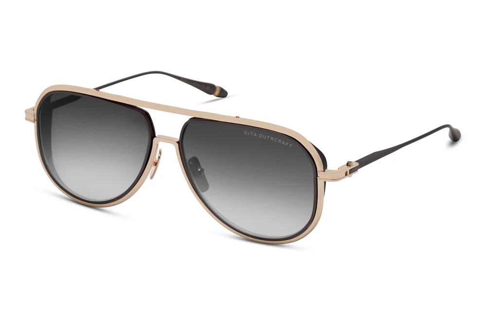 Dita OUTRCRAFT DTS188-A TITANIUM - 01 - 59 Sonnenbrillen Gold Pilot (Aviator)