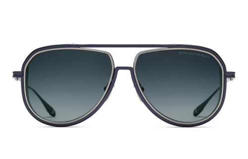Dita OUTRCRAFT DTS188-A TITANIUM - 03 - 59 Sonnenbrillen Dark Blue Pilot (Aviator)