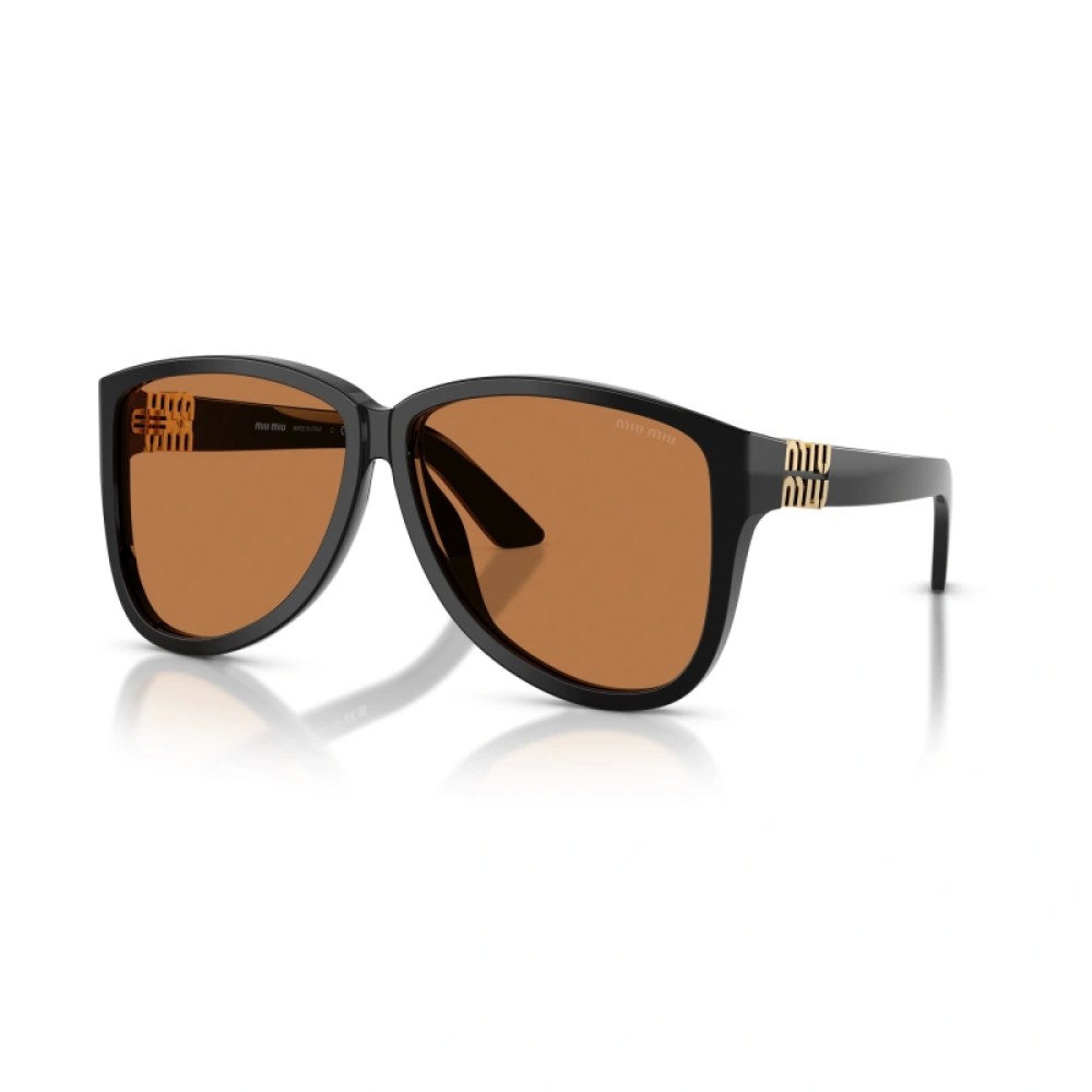 MIU MIU MU A08S - 16K90Q - 61 Sonnenbrillen Schwarz Pilot (Aviator)