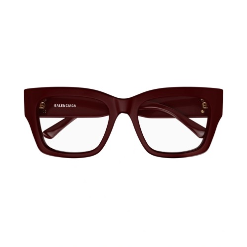 Balenciaga BB0325O - 004 - 52 Brillenfassungen Rot Eckig