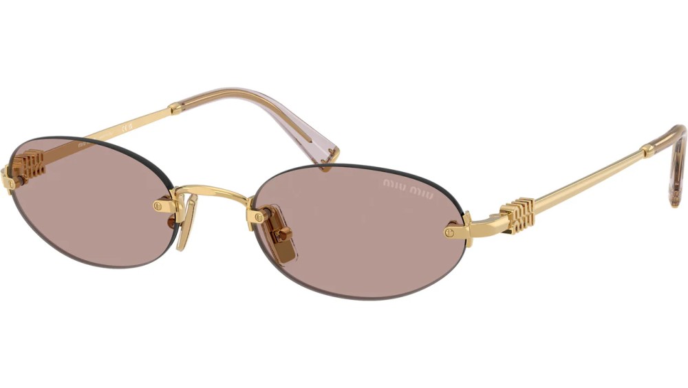 MIU MIU MU A54S - 5AK20I - 51 Sonnenbrillen Gold Oval