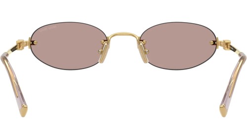 MIU MIU MU A54S - 5AK20I - 51 Sonnenbrillen Gold Oval