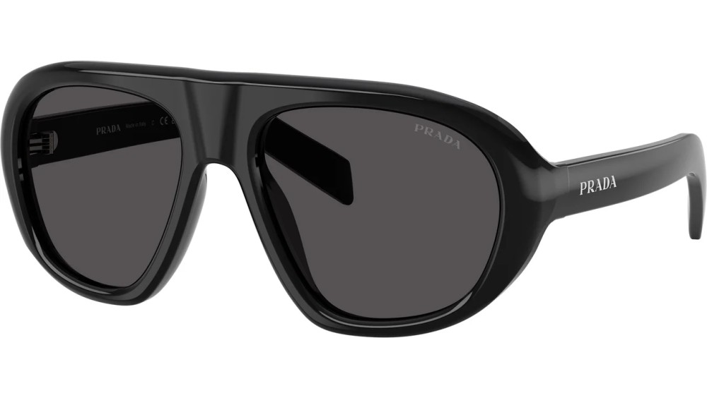 PRADA PR C05S - 16K08Z - 57 Sonnenbrillen Schwarz Pilot (Aviator)