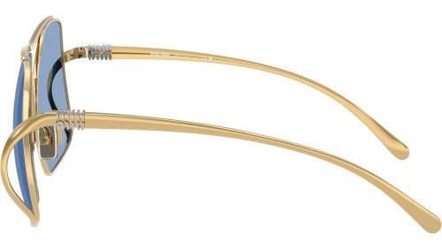 MIU MIU MU A55S - 5AK30U - 57 Sonnenbrillen Gold Eckig
