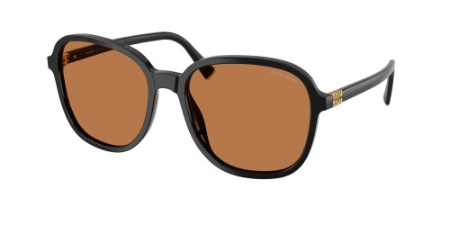 MIU MIU MU B01S - 16K90Q - 58 Sonnenbrillen Schwarz Kissenform (Abgerundet)