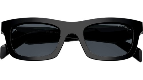 PRADA PR C06S - 16K70B - 50 Sonnenbrillen Schwarz Kissenform (Abgerundet)