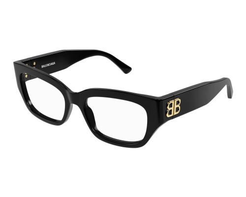 Balenciaga BB0363O - 001 - 54 Brillenfassungen Schwarz Eckig
