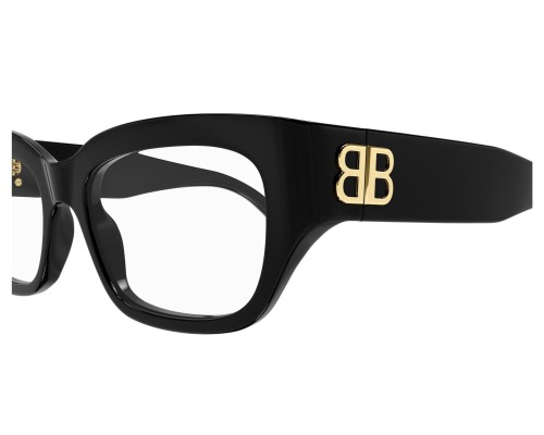 Balenciaga BB0363O - 001 - 54 Brillenfassungen Schwarz Eckig