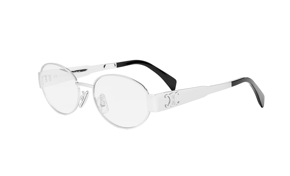 Celine CL50140U - 016 - 53 Brillenfassungen Silber Oval