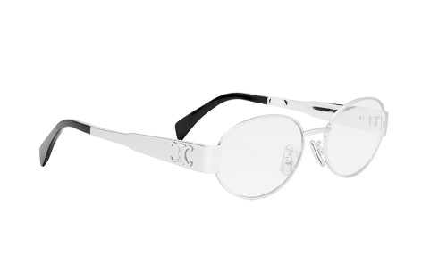 Celine CL50140U - 016 - 53 Brillenfassungen Silber Oval
