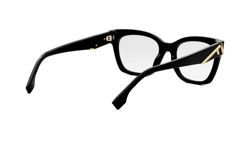 Fendi FE50073I - 001 - 52 Brillenfassungen Schwarz Eckig